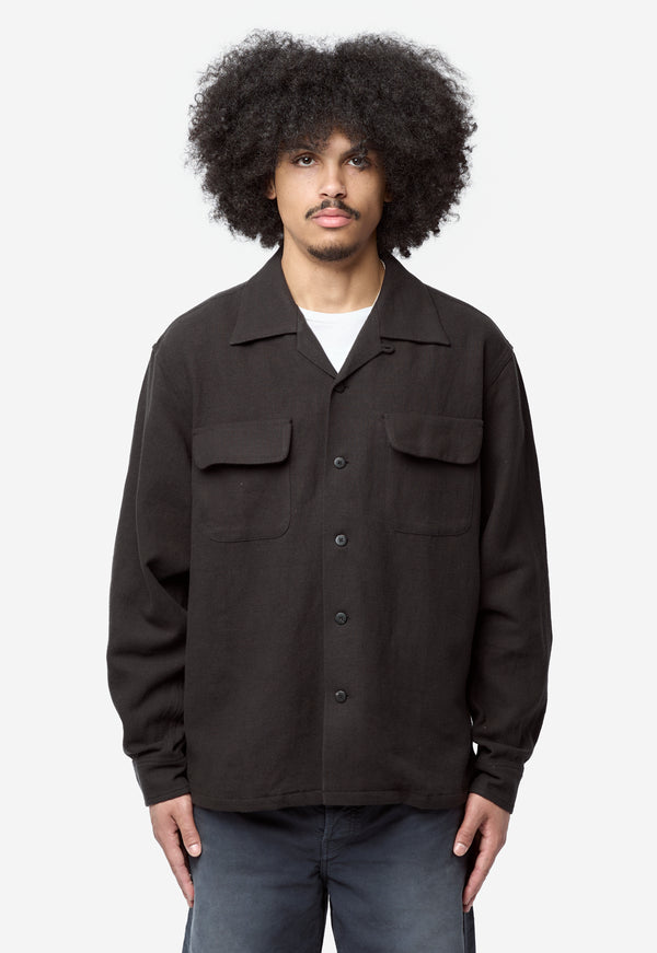 Men's Carrow Long Sleeve Shirt Charcoal 0126105011017