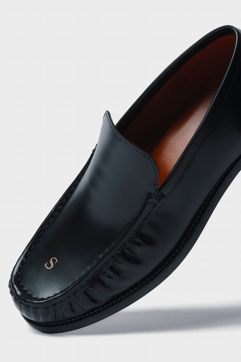 Leather Loafers Black FN-MN-SHOE000286