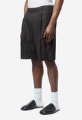 Men's Leisure Shorts Still Black Calm Cupro Cotton M2264LSB