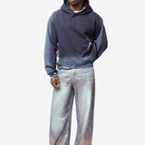 Sprayed Logo Hoodie Navy/White FN-UX-SWEA000111