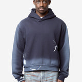 Sprayed Logo Hoodie Navy/White FN-UX-SWEA000111