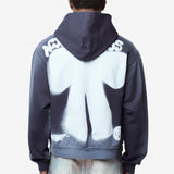 Sprayed Logo Hoodie Navy/White FN-UX-SWEA000111