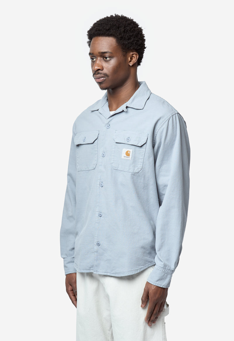 Men's Long Sleeve Kelsey Shirt Mirror Garment Dyed I036506