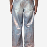 Men's Loose Glitter Jeans-1981 Rose Copper/Light Blue C00119-CP1143
