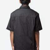 Men's Short Sleeve Postal Zip Shirt Black/Wax I036189