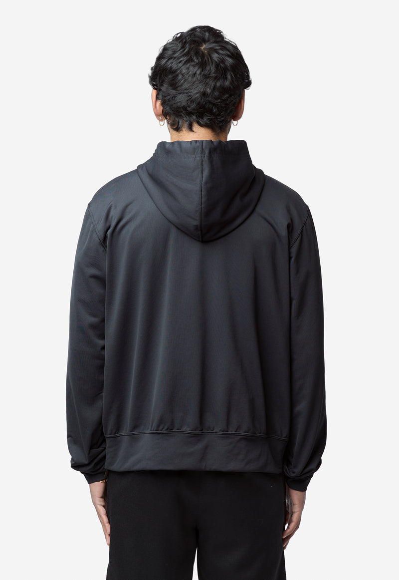 Men's Ruffle Zip Sweater Black PQ-T030-051-1-3