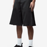 Wool Satin Zip Shorts Black PQ-P053-051-1-3