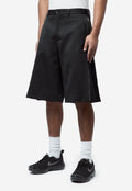 Men's Wool Satin Zip Shorts Black PQ-P053-051-1-3