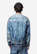 Men's Levi's Printed Denim Jin Jacket Indigo WQ-J904-100-1-3