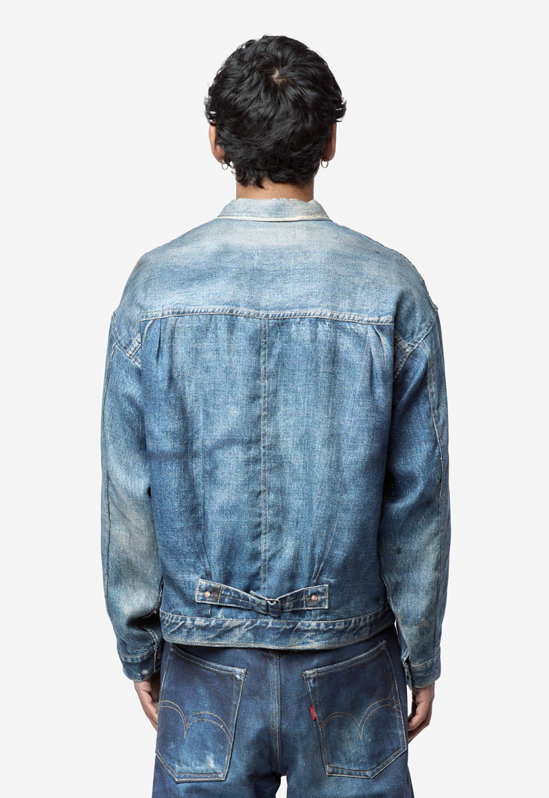 Men's Levi's Printed Denim Jin Jacket Indigo WQ-J904-100-1-3