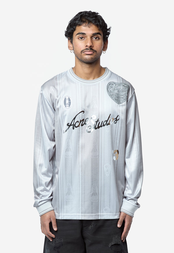 Men's Logo Sports Jersey Top Grey FN-MN-TSHI000680