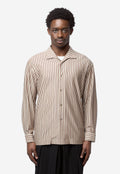 Men's Stripe Jersey Shirt Brown HP66-JJ315-44