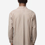 Men's Stripe Jersey Shirt Brown HP66-JJ315-44