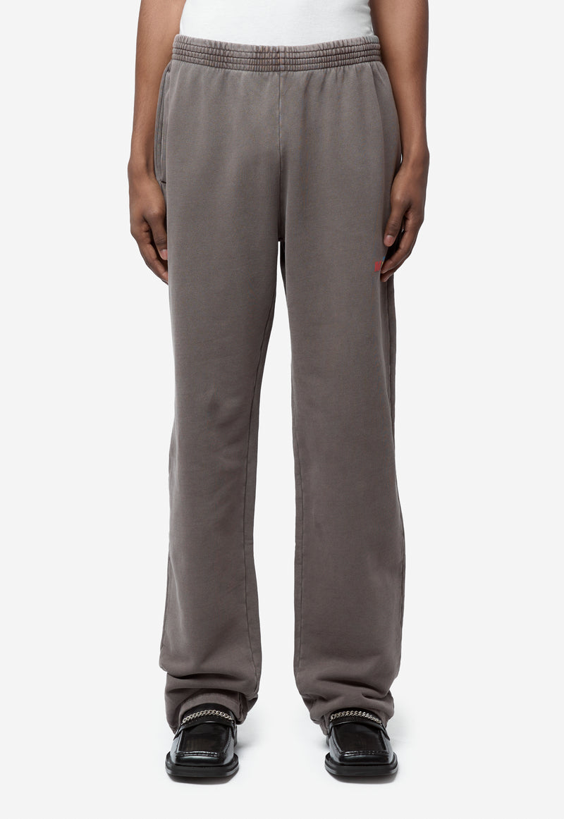 Unisex Straight Leg Sweatpant Brown Washed 687JS02700