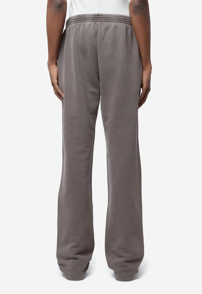 Unisex Straight Leg Sweatpant Brown Washed 687JS02700