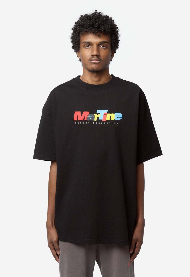 Unisex Oversized Short Sleeve T-Shirt Black 621JE06001E