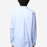 Unisex Shirt T-Shirt Long Sleeve Blue White Stripe Black 494WS36531
