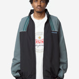 Unisex T-Lining Track Jacket Black Teal 127WP01060