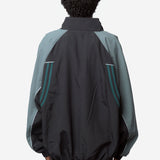 Unisex T-Lining Track Jacket Black Teal 127WP01060