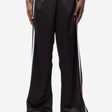 Unisex Wide Leg Trackpant Black Burgundy 167JT8062