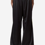 Unisex Wide Leg Trackpant Black Burgundy 167JT8062