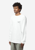 Men's Kragg Cotton Long Sleeve Tee White/Black X000009714
