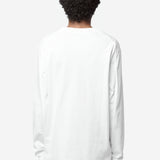 Men's Kragg Cotton Long Sleeve Tee White/Black X000009714