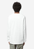 Men's Kragg Cotton Long Sleeve Tee White/Black X000009714
