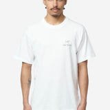 Men's Kragg Cotton Short Sleeve Bird Wood Tee White Light/Black X000009535