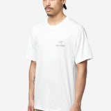 Men's Kragg Cotton Short Sleeve Bird Wood Tee White Light/Black X000009535