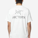 Men's Kragg Cotton Short Sleeve Bird Wood Tee White Light/Black X000009535