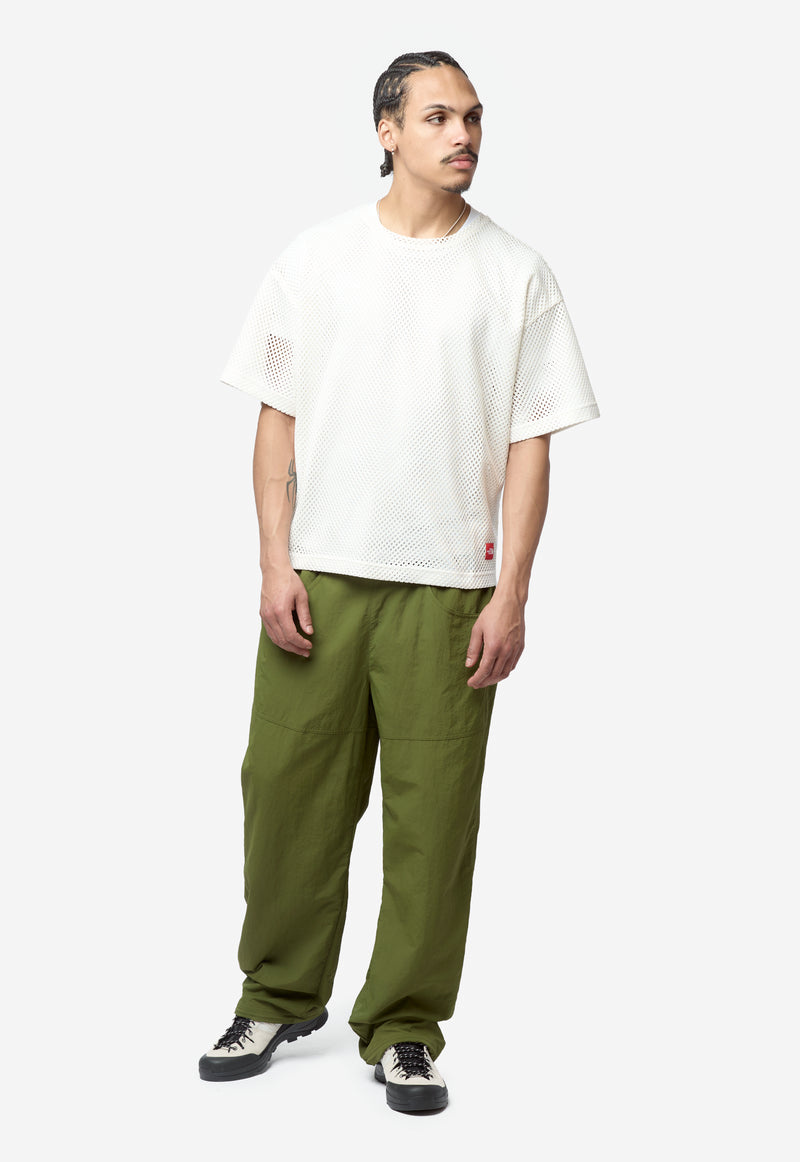 Men's TNF Red Box Mesh T-Shirt White Dune NF0A8FHHQLI
