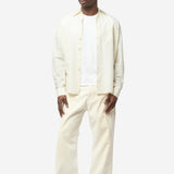 Above Shirt Faded Bone Windstripe Lyocell M2262AFB