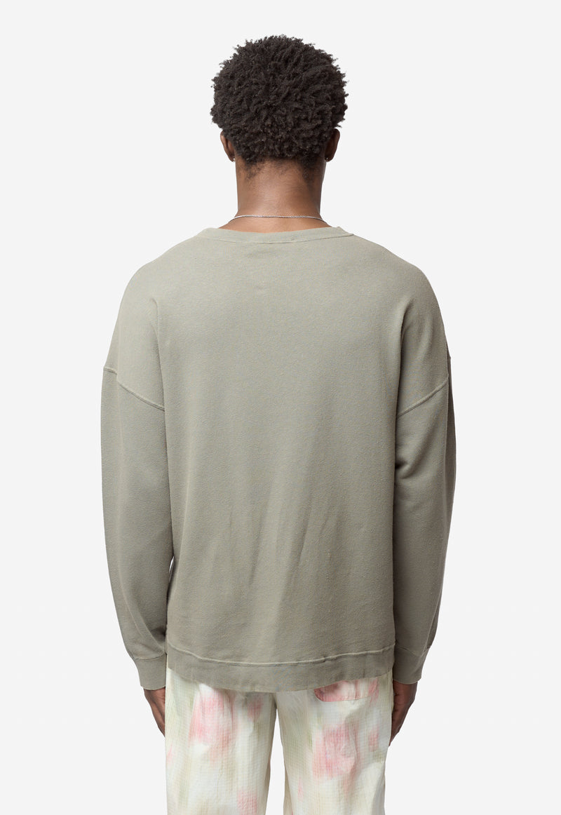Slack Sweatshirt Worn Olive Rogue Loopback M2266SWO