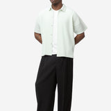 Men's Monthly Colour May Pleated Shirt Duomo Green HP66-JJ051-60