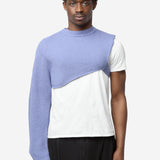 Men's Wafer Knit Sleeved Stole Lavender HP66-KN285-83