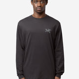 Men's Kragg Cotton Long Sleeve Tee Black X000009536