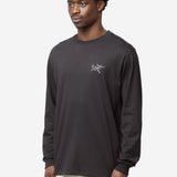 Men's Kragg Cotton Long Sleeve Tee Black X000009536