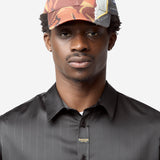 Unisex Collage Cap Orange Camo Grey 1217WP25208