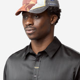 Unisex Collage Cap Orange Camo Grey 1217WP25208