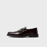 Men's Fold Back Square Toe Loafer Red Oxblood 1084LP34113