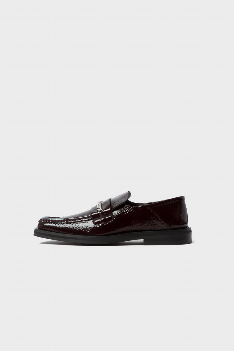 Men's Fold Back Square Toe Loafer Red Oxblood 1084LP34113
