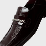 Men's Fold Back Square Toe Loafer Red Oxblood 1084LP34113