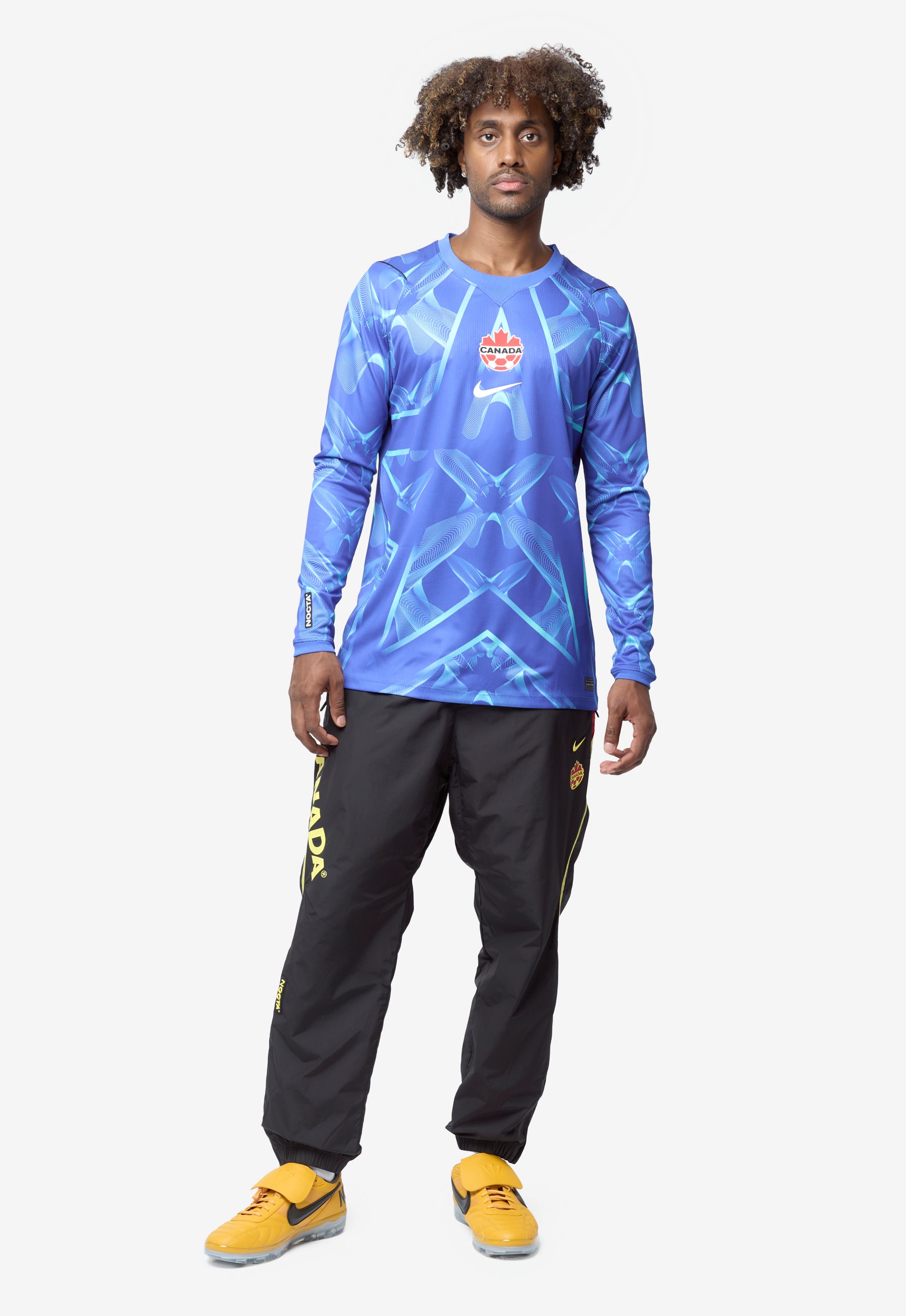 Men's Nike x Nocta Long Sleeve Soccer Jersey Blue/Blue Glow IV5873
