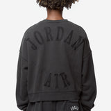 Air Jordan x IH Cropped Fleece Crew-Neck Sweatshirt Black IM7397-010