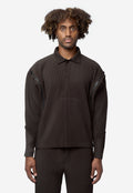 Men's Multi Fastened Pleated Shirt Pizza Scorch Brown HP66-JM231-46