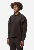Men's Multi Fastened Pleated Shirt Pizza Scorch Brown HP66-JM231-46