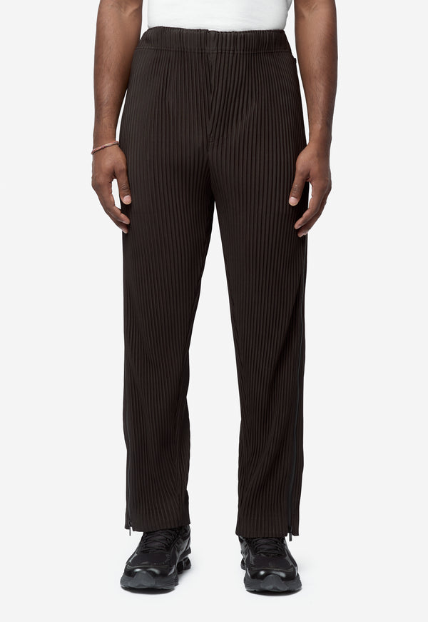 Men's Multi Fastened Pleated Pants Pizza Scorch Brown HP66-JF232-46