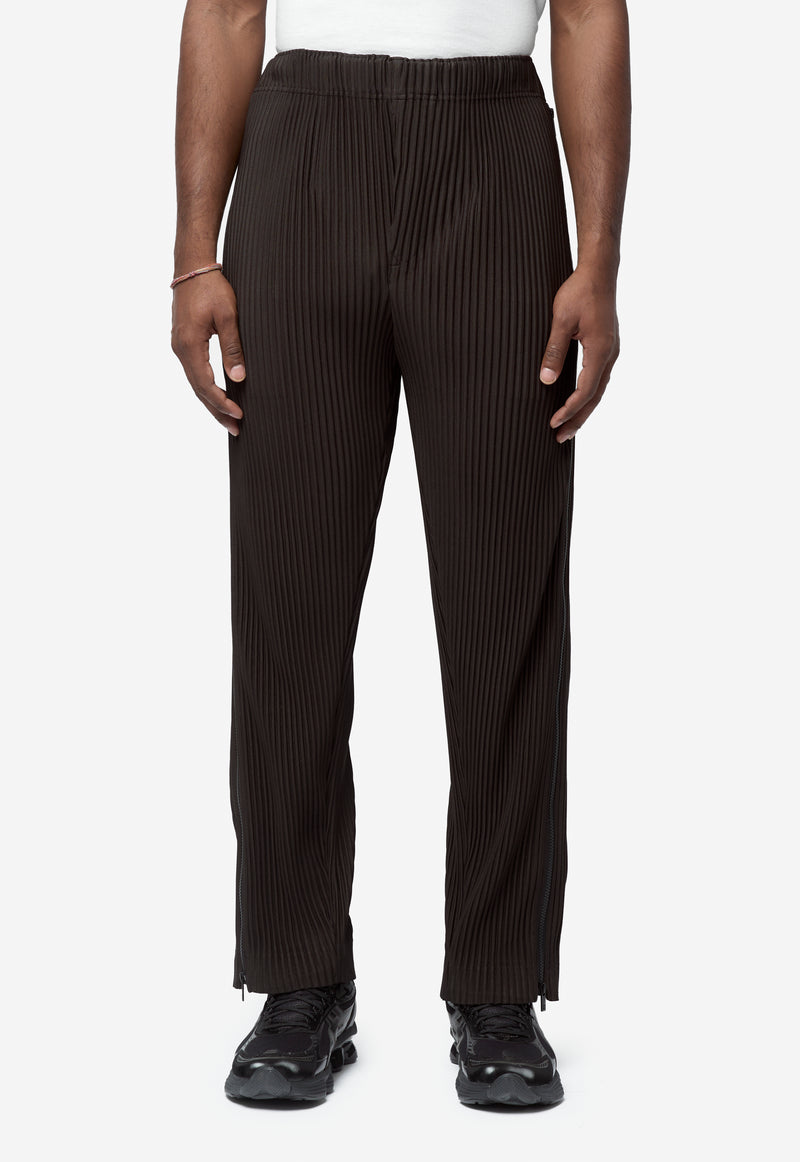 Men's Multi Fastened Pleated Pants Pizza Scorch Brown HP66-JF232-46