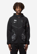 Men's Nike x Patta Hooded Zip Jacket Black/White IM3206-010